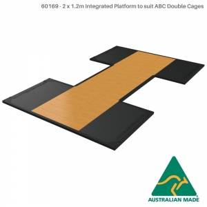 Cage dblhalf x2 (60169 - 2 x 1.2m Integrated Platform to suit ABC Double Cage)