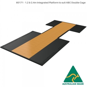 Cage dblhalf x2 + ext (60171 - 1.2 & 2.4m Integrated Platform to suit ABC Double Cage)