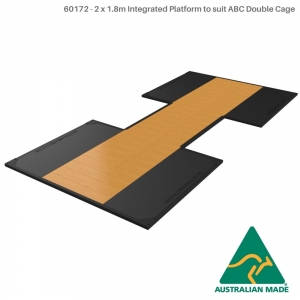 Rack cage power half double (60172 - 2 x 1.8m Integrated Platform to suit ABC Double Cage)