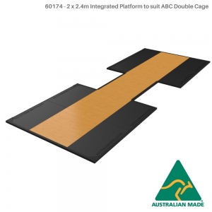 Rack cage power half double (60174 - 2 x 2.4m Integrated Platform to suit ABC Double Cage)