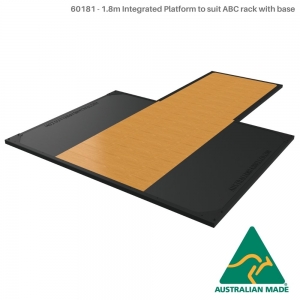 Rack freestanding with base (60181 - 1.8m Integrated Platform to suit ABC rack with base)