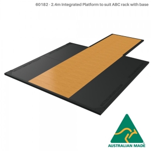 Rack freestanding with base (60182 - 2.4m Integrated Platform to suit ABC rack with base)