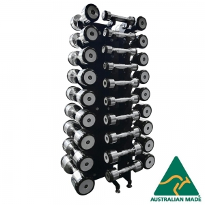Fortress Compact 14 Pair Designa Bell Dumbbell Rack