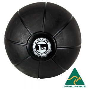 Black Medicine Ball range - commercial quality (BMBK-1 - 1kg - 195mm diametre)