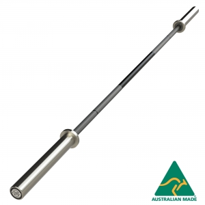 15kg Olympic Barbell - no centre knurl (BO201NW-SS - Needle Bearings / Stainless Sleeves)
