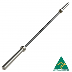 20kg Olympic Barbell - with centre knurl (BO220-SS - Bronze Bushing / Stainless Steel Sleeves)