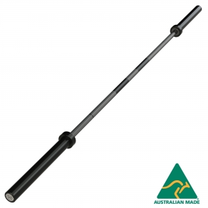 20kg Olympic Barbell - with centre knurl (BO220NM-BN - Needle Bearings / Black Nitride Sleeves)