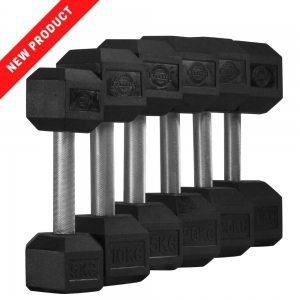 Hex Dumbbells - straight handles (DHRESH-SET14 - 14 Pair Set OUT OF STOCK)