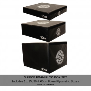 Plyometric Box - foam (PLYBF-SET3 - Set of 3-15, 30 & 60cm)